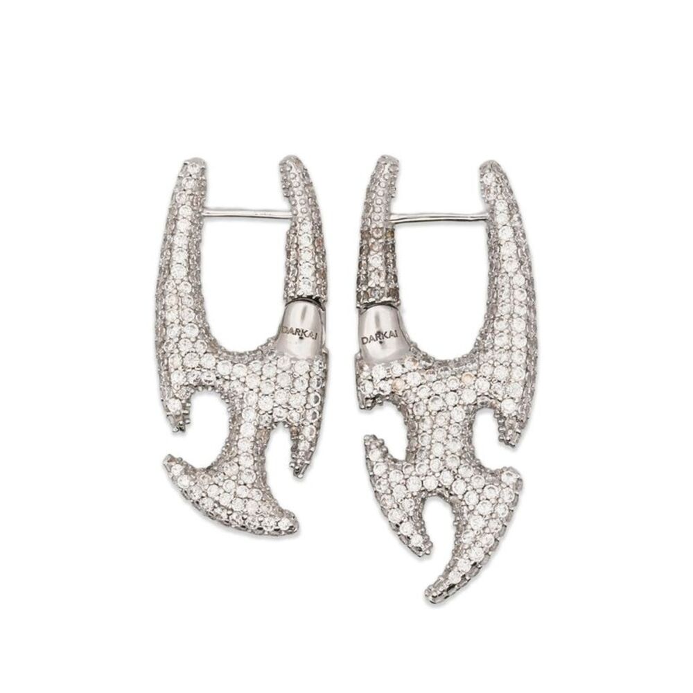Darkai Silver Earrings Men